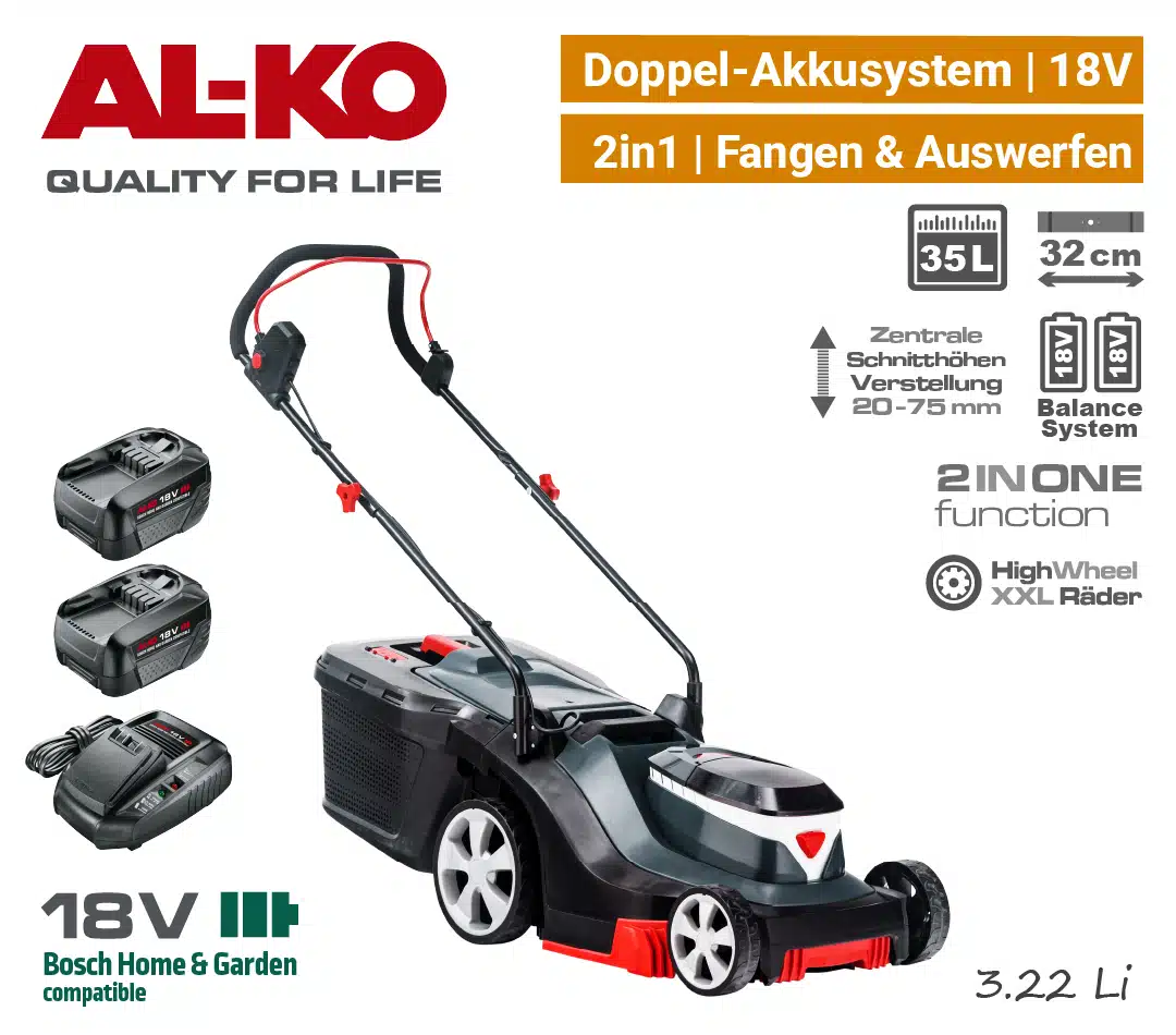 ALKO-3.22-Li-Easy-Doppel-18V-Akku-Rasenmaeher-Bosch-Home-Garden-AL-KO-EU9-950