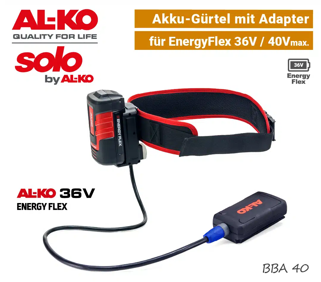 ALKO BBA 40 Akku-Gürtel mit Adapter ALKO BBA 40 Akku-Gürtel mit Adapter SOLO AL-KO 36V 40V max EnergyFlex EU9