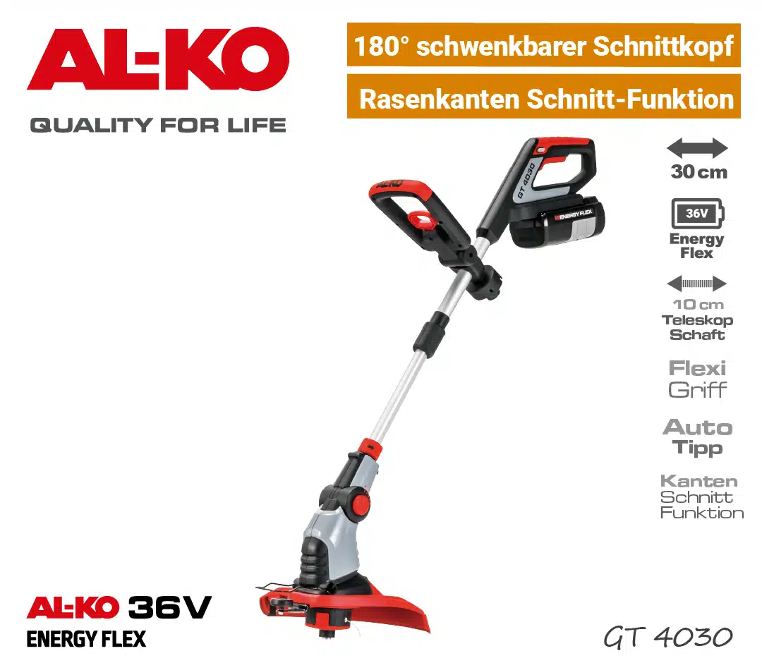 ALKO GT4030 Akku-Trimmer 36V ALKO GT 4030 Akku-Trimmer 36V EnergyFlex 40V Rasenkanten Schnitt EU9