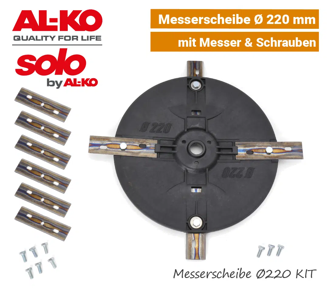 ALKO-SOLO Messerscheibe 220 mm ALKO-SOLO Messerscheibe 220 mm Messerteller Robolinho 700 W 1150 W Klingen Teller EU9