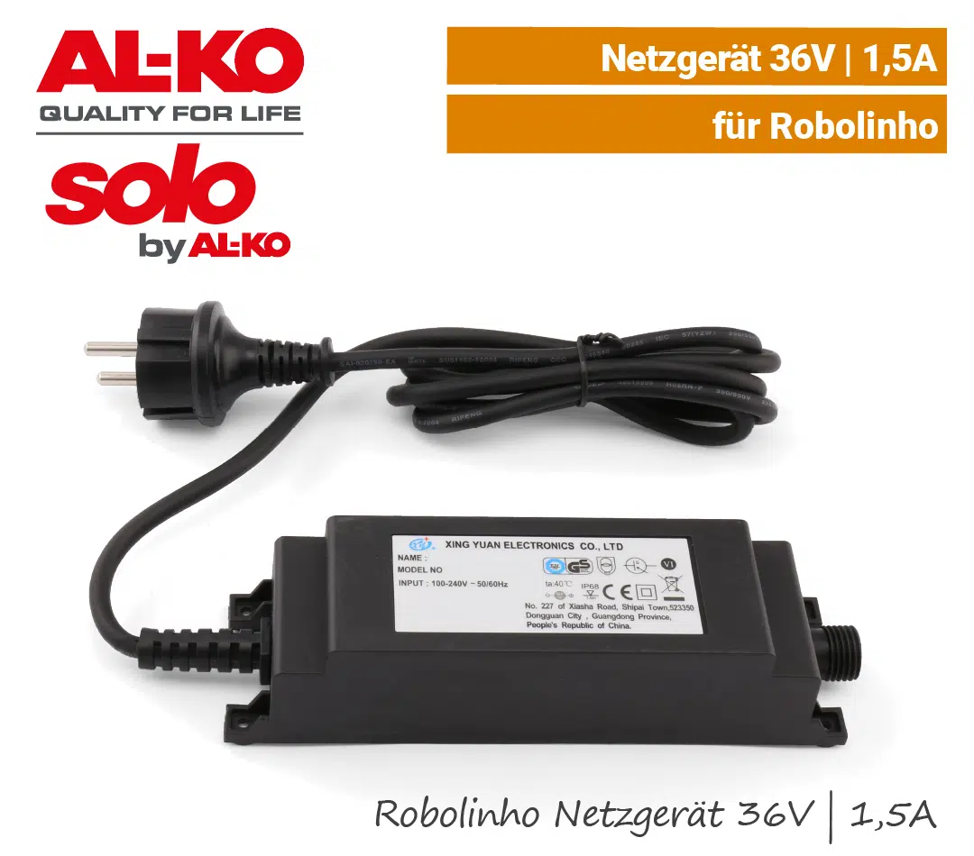 ALKO-SOLO Robolinho Netzgerät 36V ALKO-SOLO Netzgerät Ladegerät Robolinho 36V 1,5A EU9