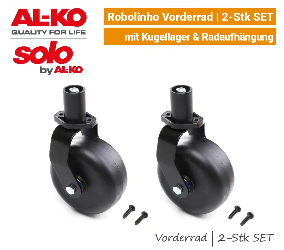 ALKO SOLO Robolinho Vorderrad | 2-Stk SET ALKO SOLO Vorderrad Frontrad mit Aufhängung 2-Stk SET Robolinho EU9