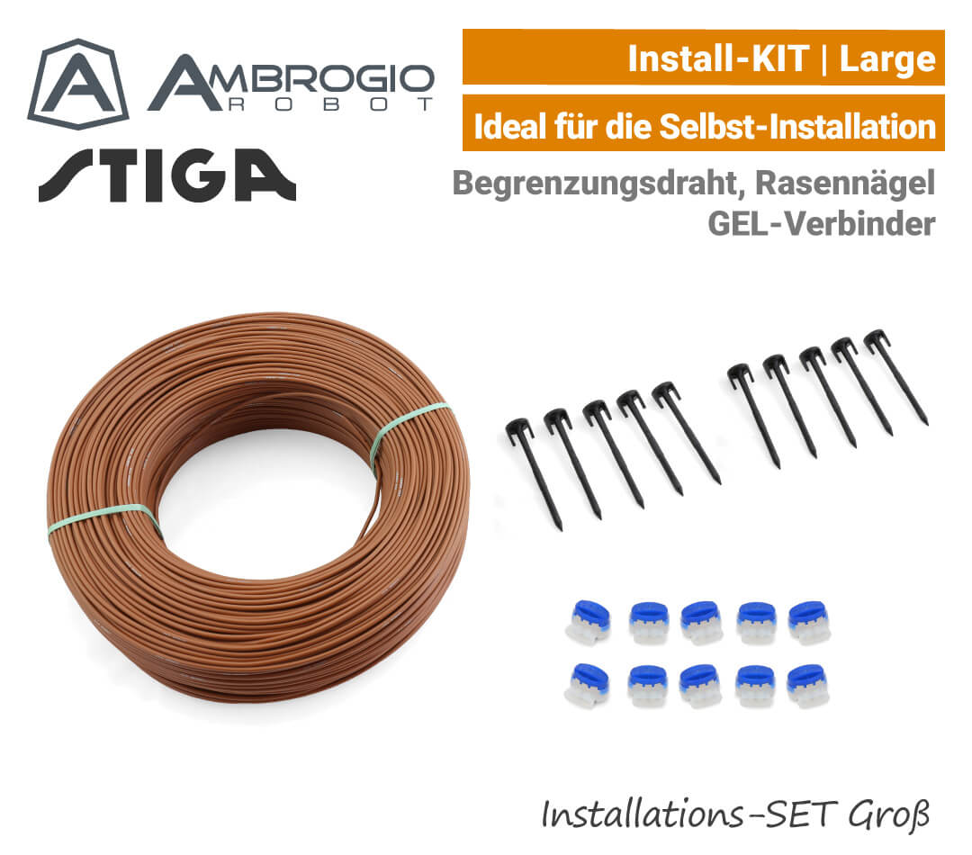 Ambrogio Stiga Installations-Kit L Ambrogio Stiga Installations-Kit Install-Kit L Groß Verlege-SET Large EU9