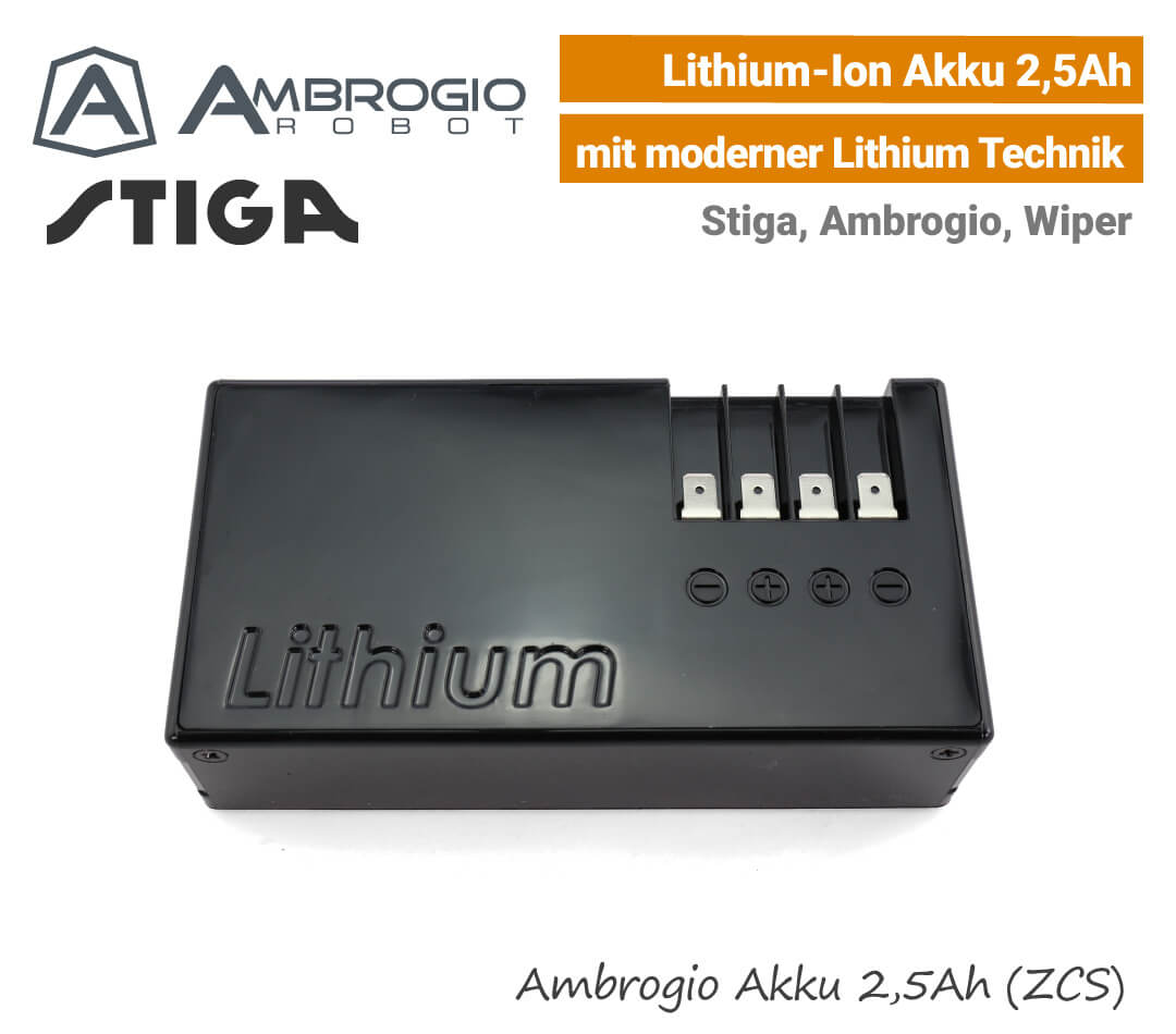 Ambrogio Stiga Wiper Akku 2,5Ah Ambrogio Stiga Wiper Akku 2,5Ah Lithium-Ion EU9