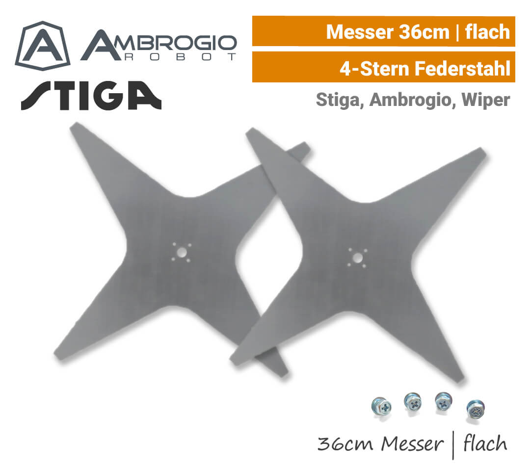 Ambrogio Stiga Wiper Messer 36cm flach Ambrogio Stiga Wiper Messer 36 cm flach L300 L350 Autoclip 720 EU9