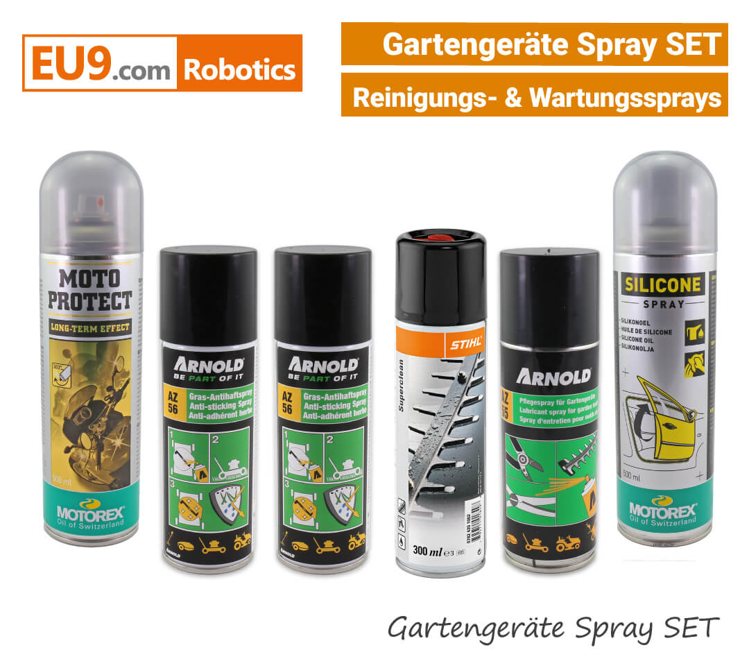 Gartengeräte Rasenmäher Spray-SET Arnold Motorex Stihl Gartengeräte Spray-SET EU9