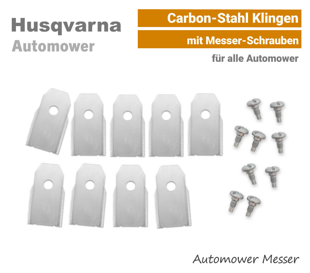 Husqvarna Automower Messer Carbon-Stahl Husqvarna Automower Messer-Klingen Carbon-Stahl SET EU9