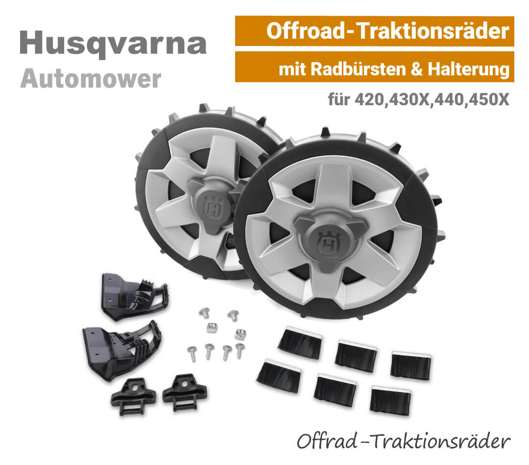 Automower Offroad-Räder 420, 430X ,440 ,450X Husqvarna Automower Offroad-Traktionsräder Profilräder 420,430X,440,450X EU9