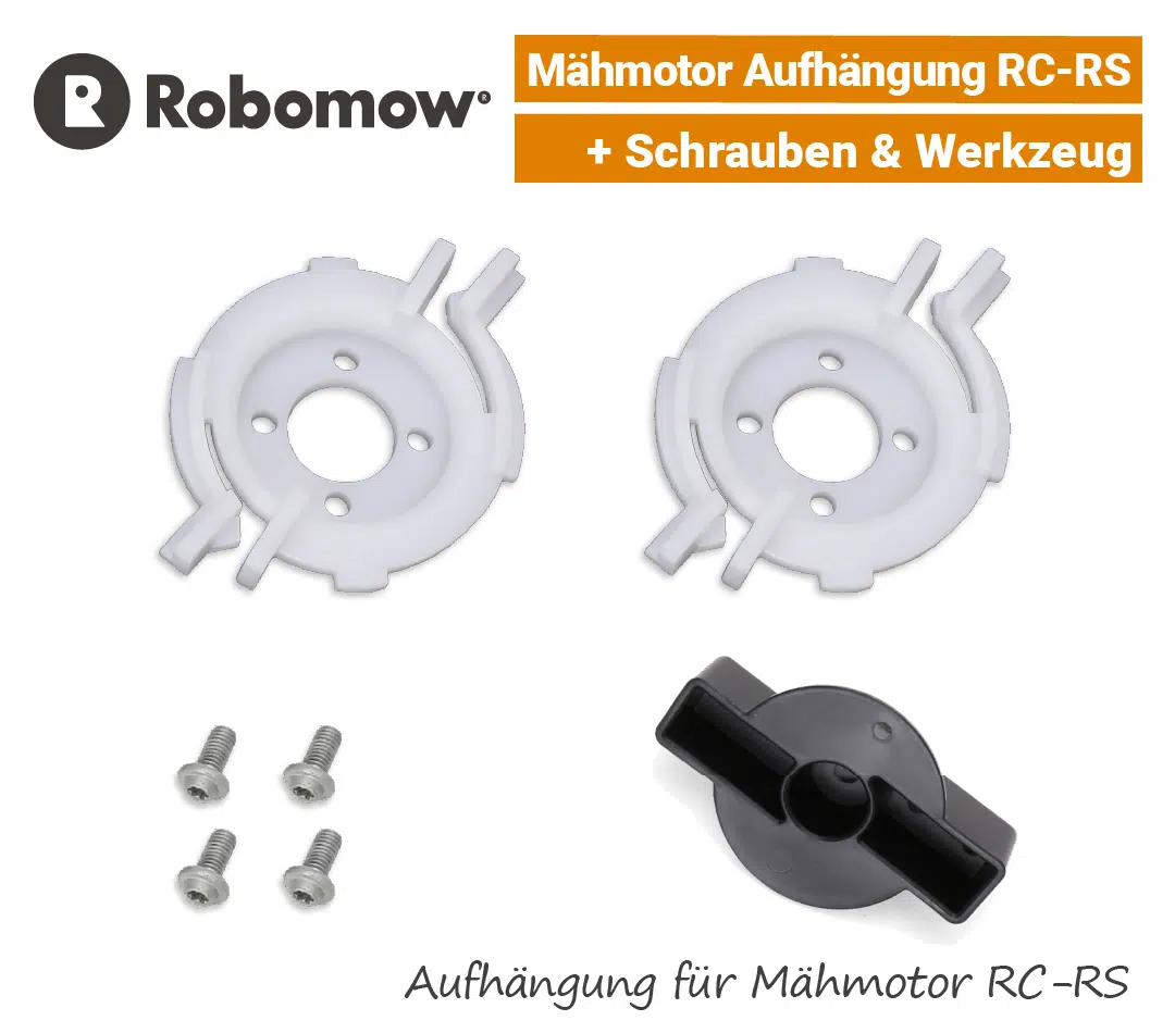 Robomow Mähmotor-Fixierung RC-RS mit Schrauben & Werkzeug Robomow Mähmotor-Aufhängung Weiß RC RS 2-Stk mit Schrauben & MontagewerkezugEU9
