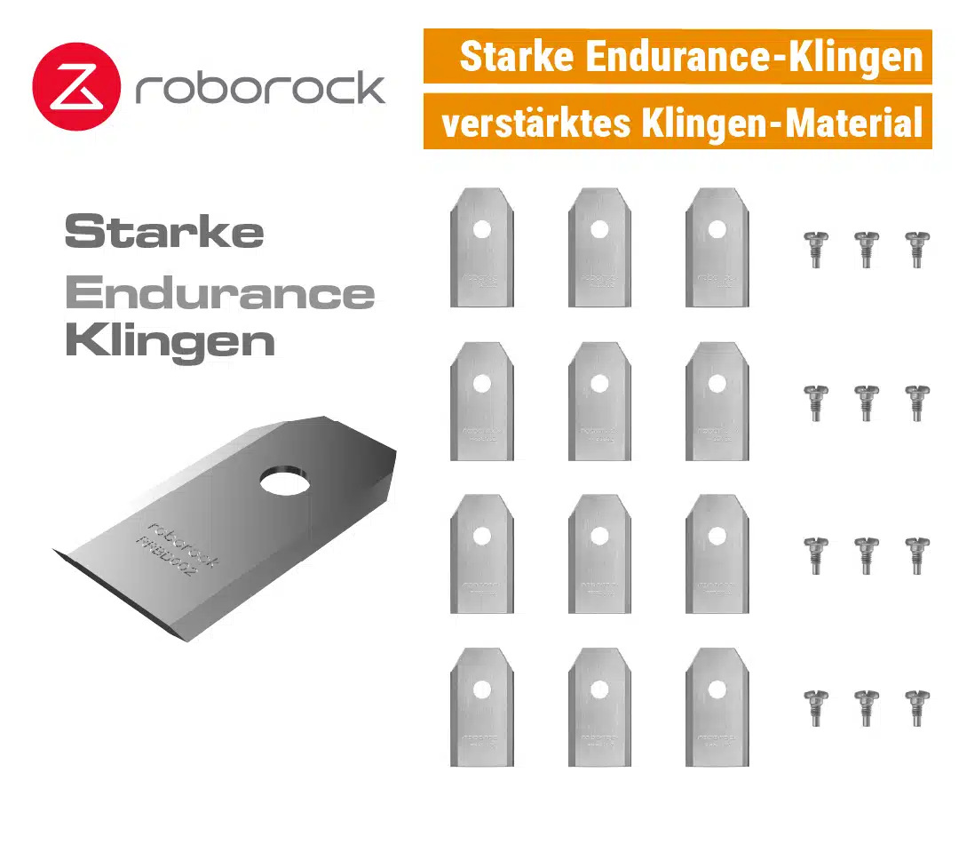 Roborock Endurance Klingen verstärkt Messer SET RockMow S Z RockNeo Q Mähroboter EU9