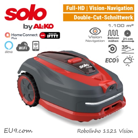 SOLO Robolinho 1121 Vision-Mähroboter ALKO AL-KO Vision-Navigation EU9