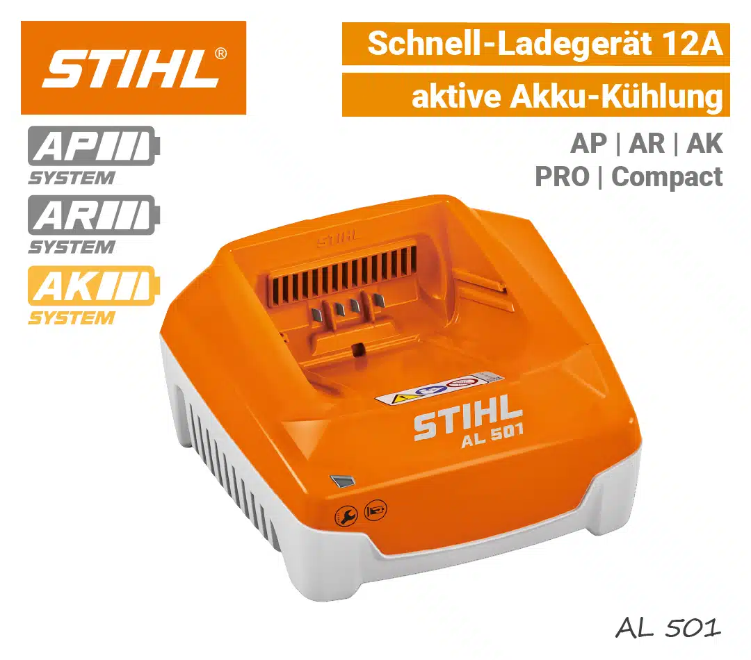 STIHL AL 501 Schnell-Ladegerät AK AP AR PRO Compact EU9 STIHL AL 501 Schnell-Ladegerät AK AP AR PRO Compact EU9