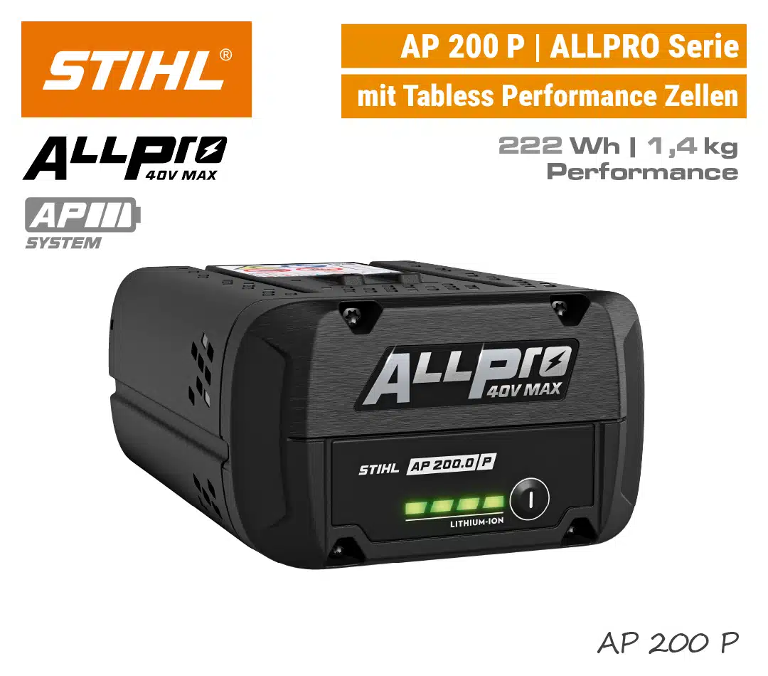 STIHL AP 200 P Akku | ALLPRO STIHL AP 200 P Akku AP System AP200 AP 200.0 P ALLPRO ALL PRO Tabless EU9