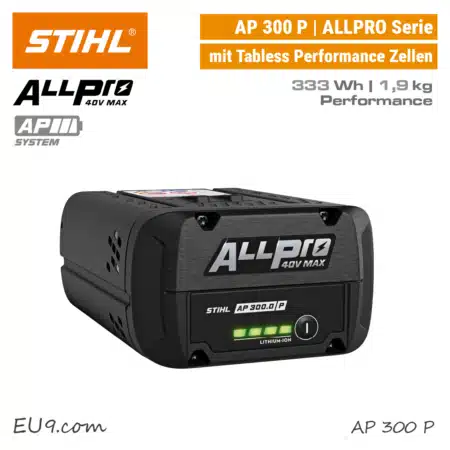 STIHL AP 300 P Akku AP System AP300 AP 300.0 P ALLPRO ALL PRO Tabless EU9