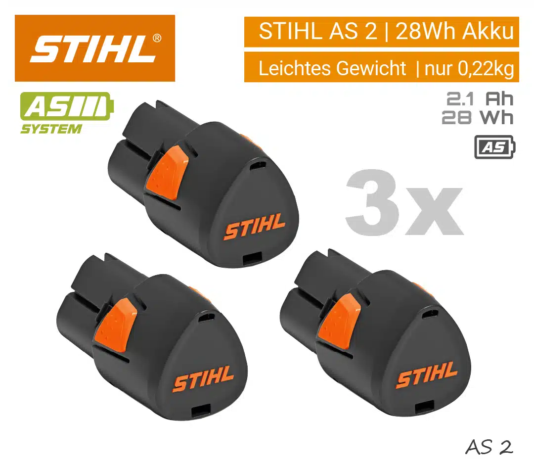 STIHL AS 2 Akku STIHL AS 2 Akku AS Akkusystem 3-Stk SET EU9