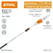 STIHL HTA 85 Akku-Hochentaster & Baumsäge