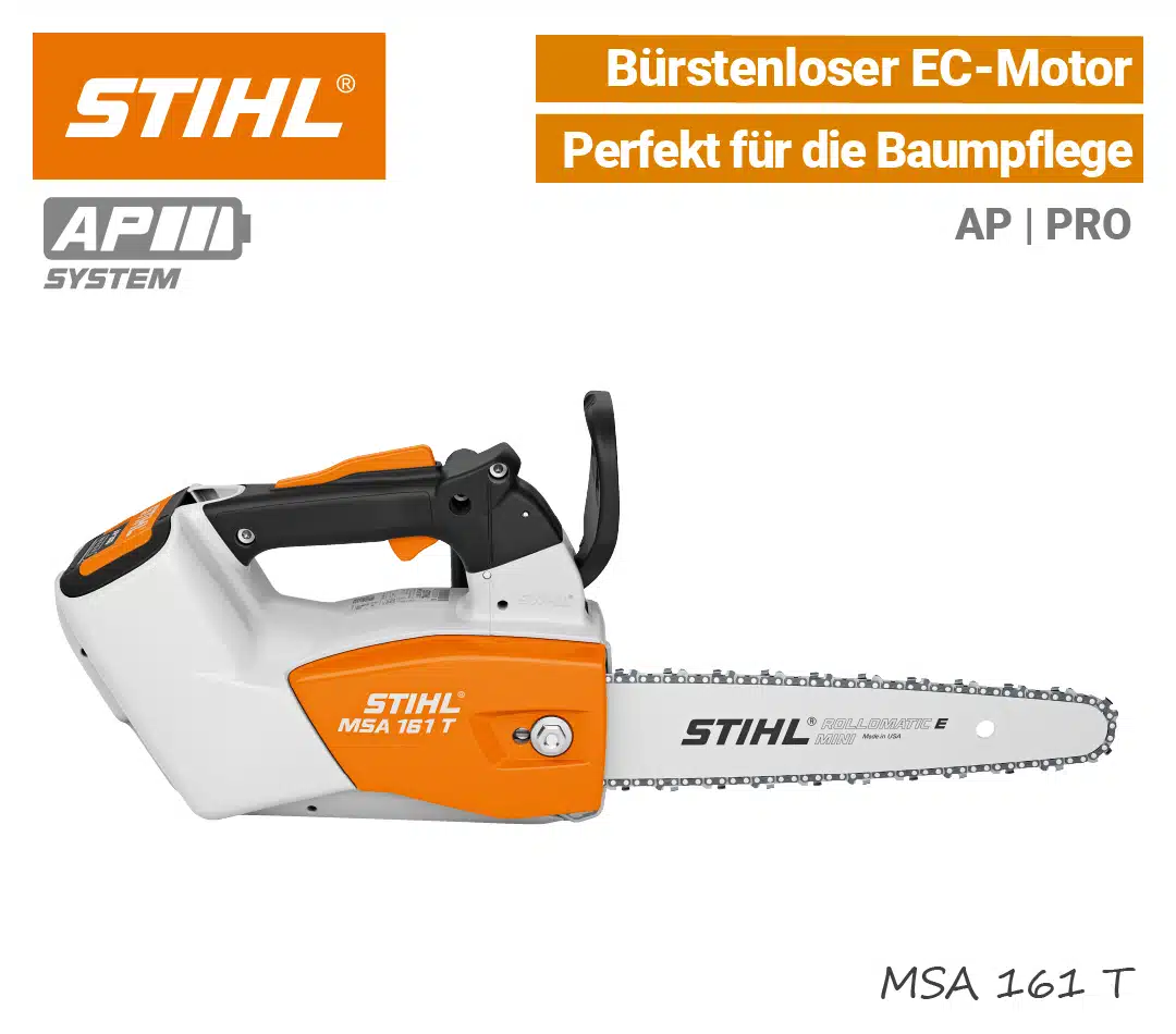 STIHL MSA 161 T Akku-Baumsäge STIHL MSA 161 T Akku-Baumsäge Kettensäge Motorsäge AP PRO EU9