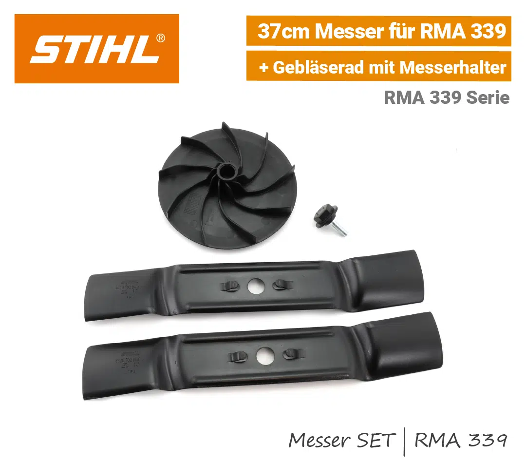 STIHL Messer SET RMA 339 STIHL Messer SET RMA 339 Akku-Rasenmäher EU9