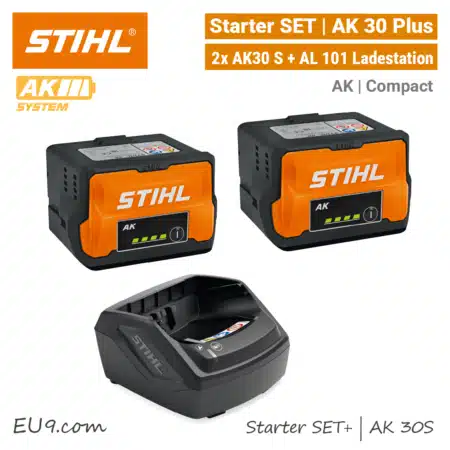 STIHL Starter SET Plus | 2x AK 30 S Akku + AL101 Ladegerät