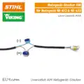 STIHL Viking Netzgerät AM-Stecker Umrüstkit 2-polig Mi 422 Mi 632 montiert EU9