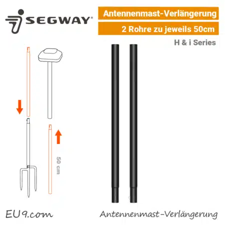 Segway Navimow Antennen Mast Verlängerung Rohre EU9