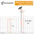 Segway Navimow GPS Antennen-Mast Verlängerung Rohr Erweiterung EU9