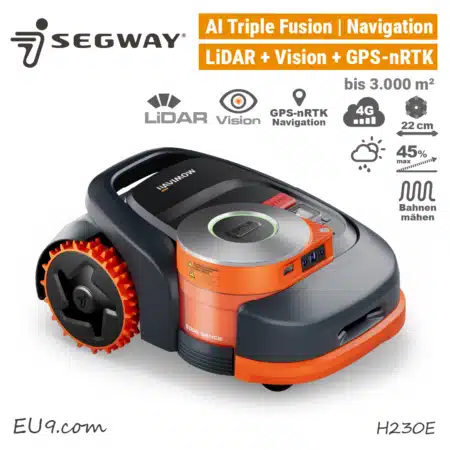 Segway Navimow H230E LiDAR GPS-nRTK Mähroboter H230 Rasenroboter H2 EU9