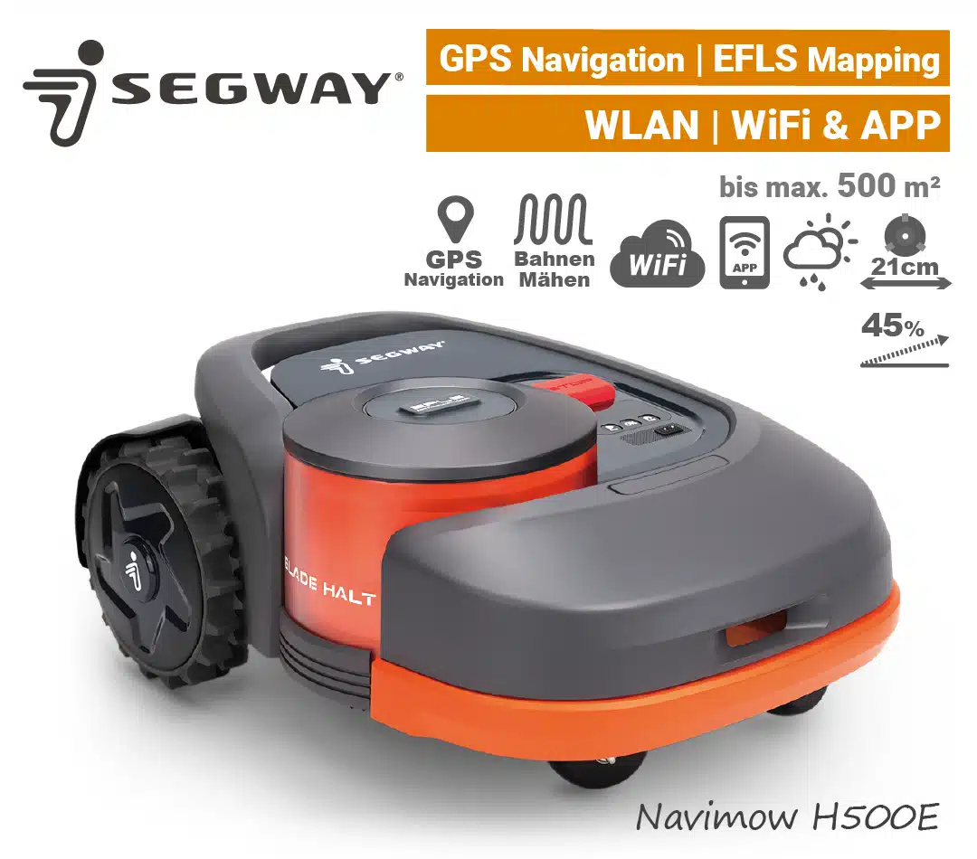 Segway Navimow H500E Segway Navimow H500E GPS RTK Rasenroboter GNSS Satelliten WLAN WiFi EU9
