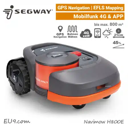 Segway Navimow H800E GPS RTK Rasenroboter GNSS Satelliten 4G EU9