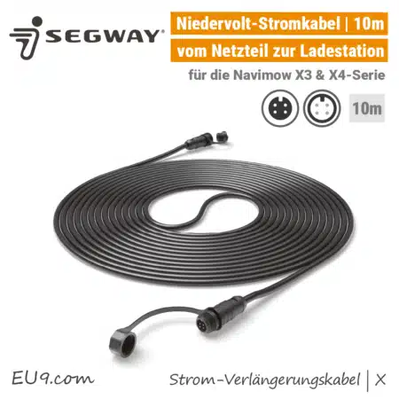 Segway Navimow Niedervolt Stromkabel Verlängerungskabel X Ladestation X3 X4 10m EU9