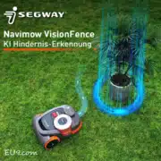 Segway Navimow VisionFence fährt um Hindernis EU9