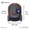 Segway Navimow X3 Größe Abmessung Size X315E X330E X350E X390E EU9