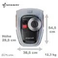 Segway Navimow i2 AWD von oben Abmessungen Größe Gewicht i210E AWD EU9