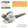 Stiga Alpina BLV 648 Li SBV 48 AE 48V Akku-Laubbläser-Laubsauger-48-Volt