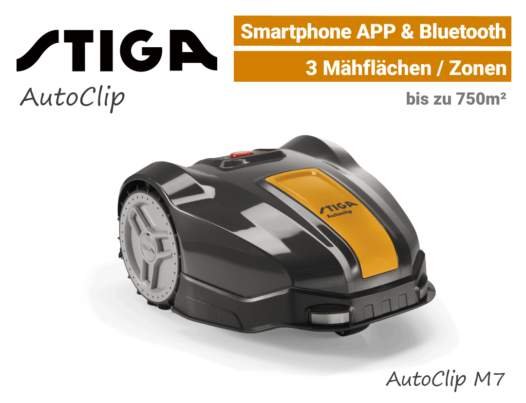 Stiga AutoClip M7 Stiga AutoClip M7 Mähroboter-Rasenroboter EU9