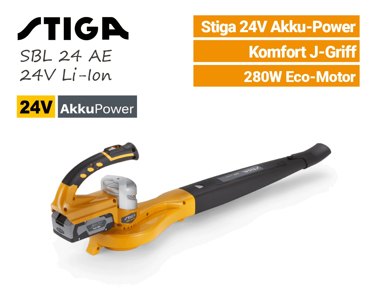Stiga SBL 24 AE 24V Akku Bläser Stiga SBL 24 AE 24V Akku Laubbläser EU9