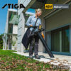 Stiga SBV 48 AE 48V Akku-Laubsauger Bläser - Frau bei Laubsaugen 48 Volt AkkuPower EU9