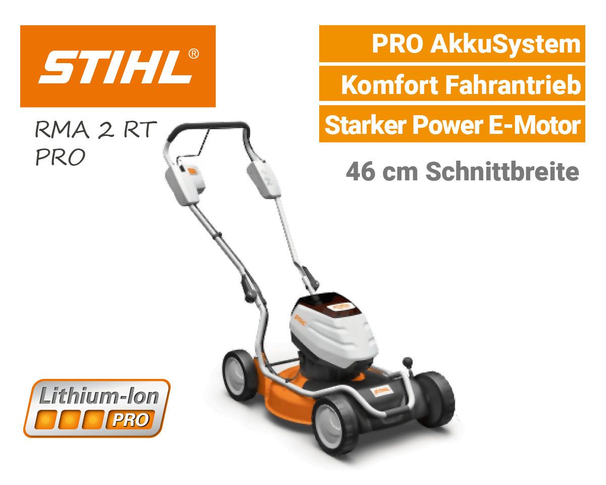 Stihl RMA 2 RT Akku Mulchmäher - PRO AkkuSystem Stihl RMA 2 RT Akku Mulchmäher PRO AkkuSystem EU9