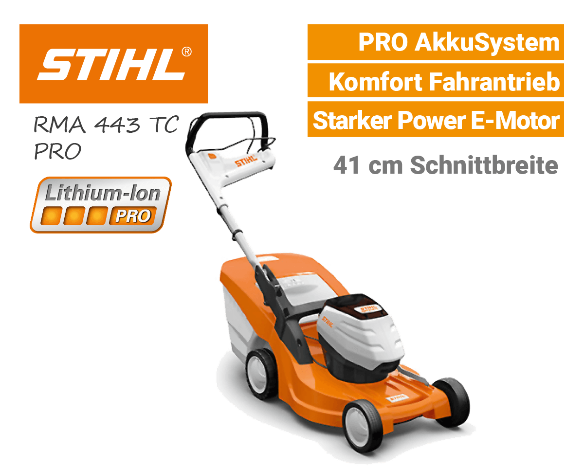 Stihl RMA 443 TC Akku Rasenmäher PRO AkkuSystem Stihl RMA 443 TC Akku Rasenmäher PRO AkkuSystem EU9