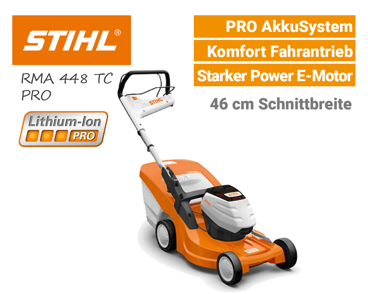 Stihl RMA 448 TC Akku-Rasenmäher - PRO AkkuSystem Stihl RMA 448 TC Akku-Rasenmäher PRO AkkuSystem EU9
