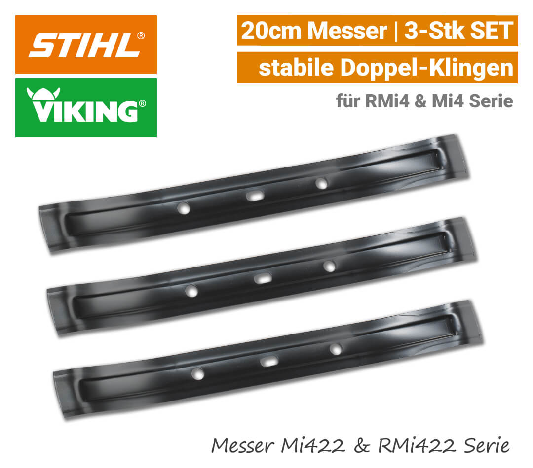 STIHL Messer iMow Mi 422 & RMi 422 STIHL Viking Messer iMow Mi 422 & RMi 422 - 3-Stk SET EU9
