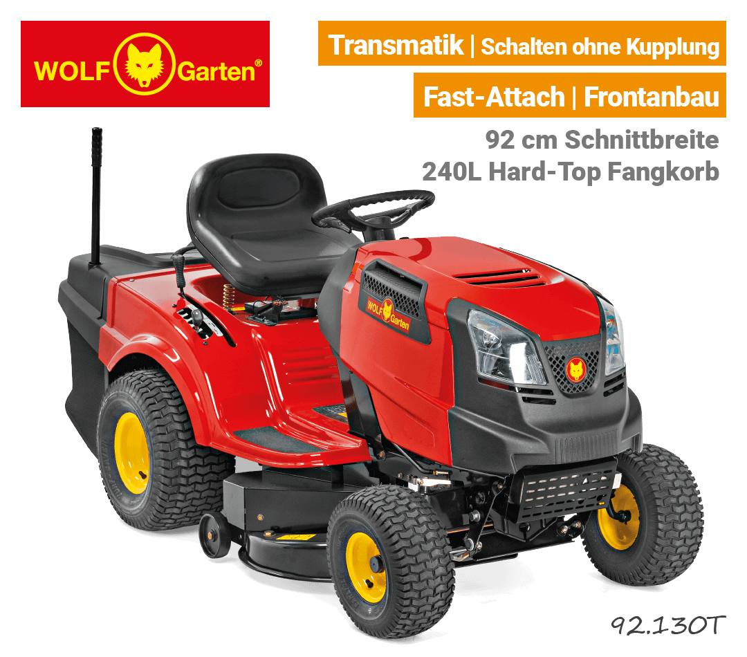 Wolf-Garten 92.130T Traktor Wolf-Garten 92.130 T Transmatik Rasentraktor EU9